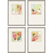 Abstract Multi and Green and Orange and Pink Framed Art