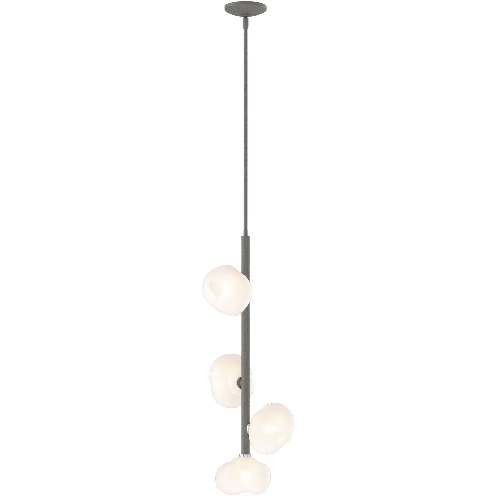 Ume 4 Light 11.6 inch Natural Iron Vertical Pendant Ceiling Light in Frosted