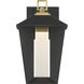 Andson LED 12.75 inch Brass-Sand Black Mix Outdoor Wall Sconce