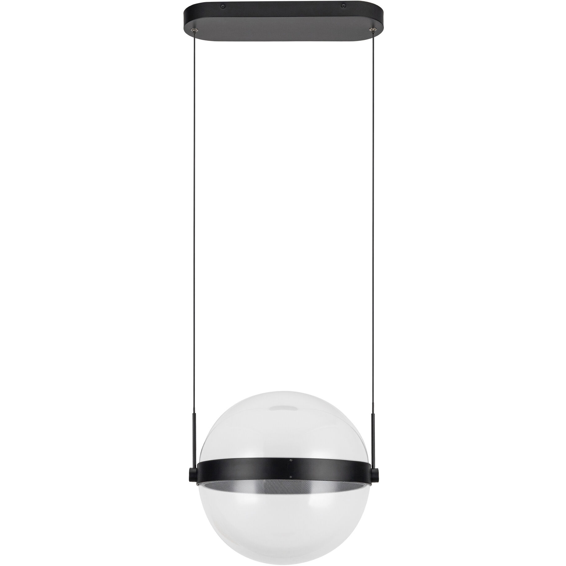 Pisces Pendant Ceiling Light in Black and Light Guide