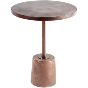 Lowell 22 X 18 inch Brown-Brushed Gold-Bronze Side Table