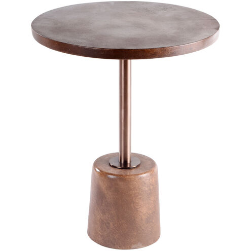 Lowell 22 X 18 inch Brown-Brushed Gold-Bronze Side Table