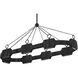 Lisa McDennon Raffi LED 52 inch Carbon Black Chandelier Ceiling Light