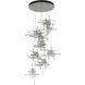 Tura 9 Light 29.6 inch Sterling Pendant Ceiling Light, Round