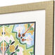 Art Nouveau Tiles II Green and Blue and Pink and Orange Framed Art, Propac