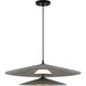 Cruz Pendant Ceiling Light in Felt - Gray, Felt Shade
