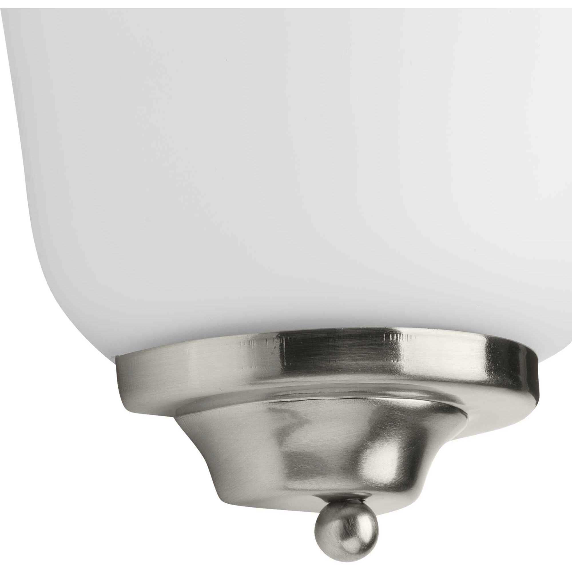 LED Sconce LED 8 inch Brushed Nickel ADA Wall Sconce Wall Light, Progress LED