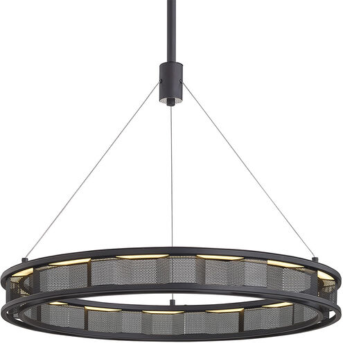 Fuze 1 Light 29 inch Soft Off Black Pendant Ceiling Light