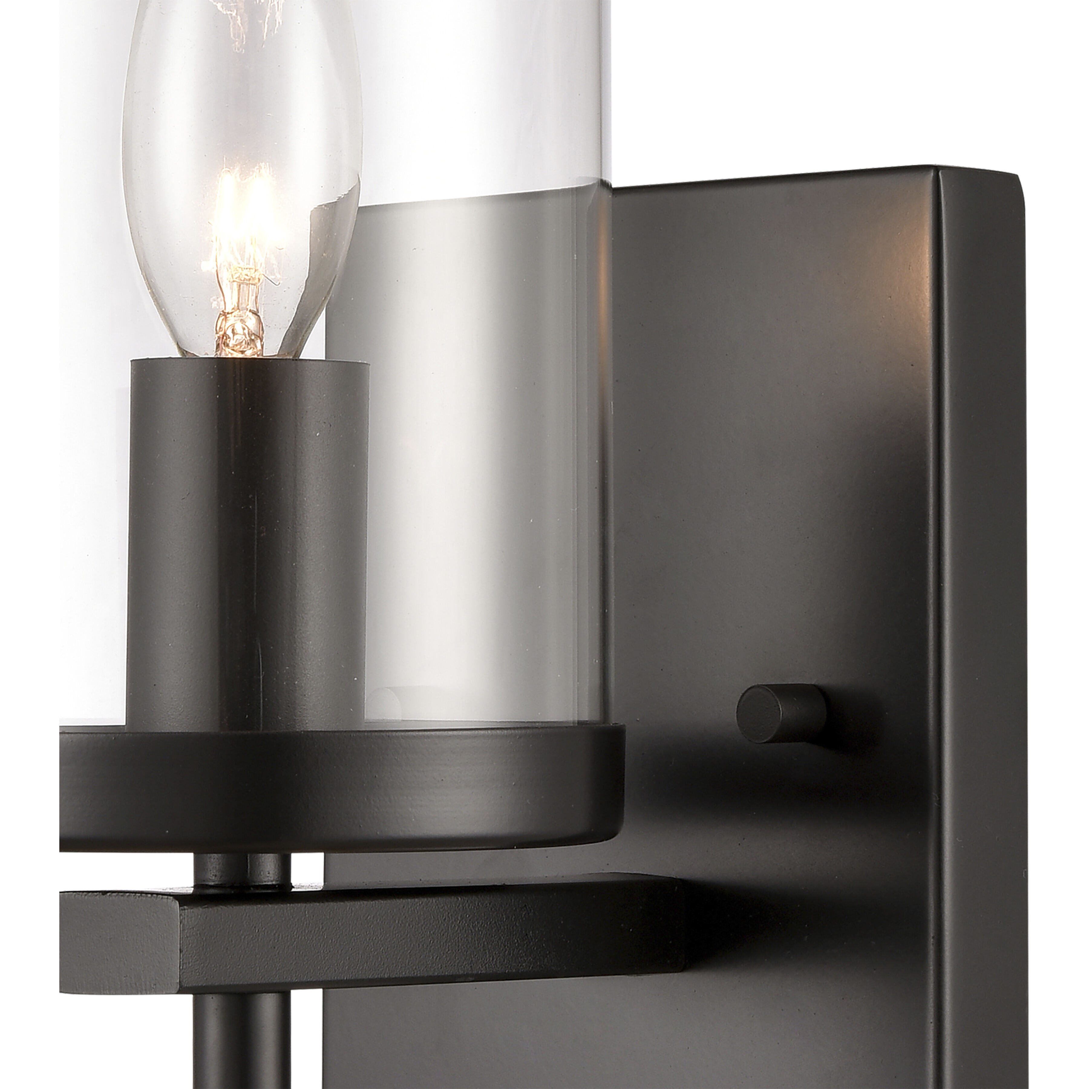 Oakland Sconce Wall Light in Black
