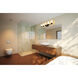 Willow 5 Light 40.5 inch Matte Black Vanity Wall Light
