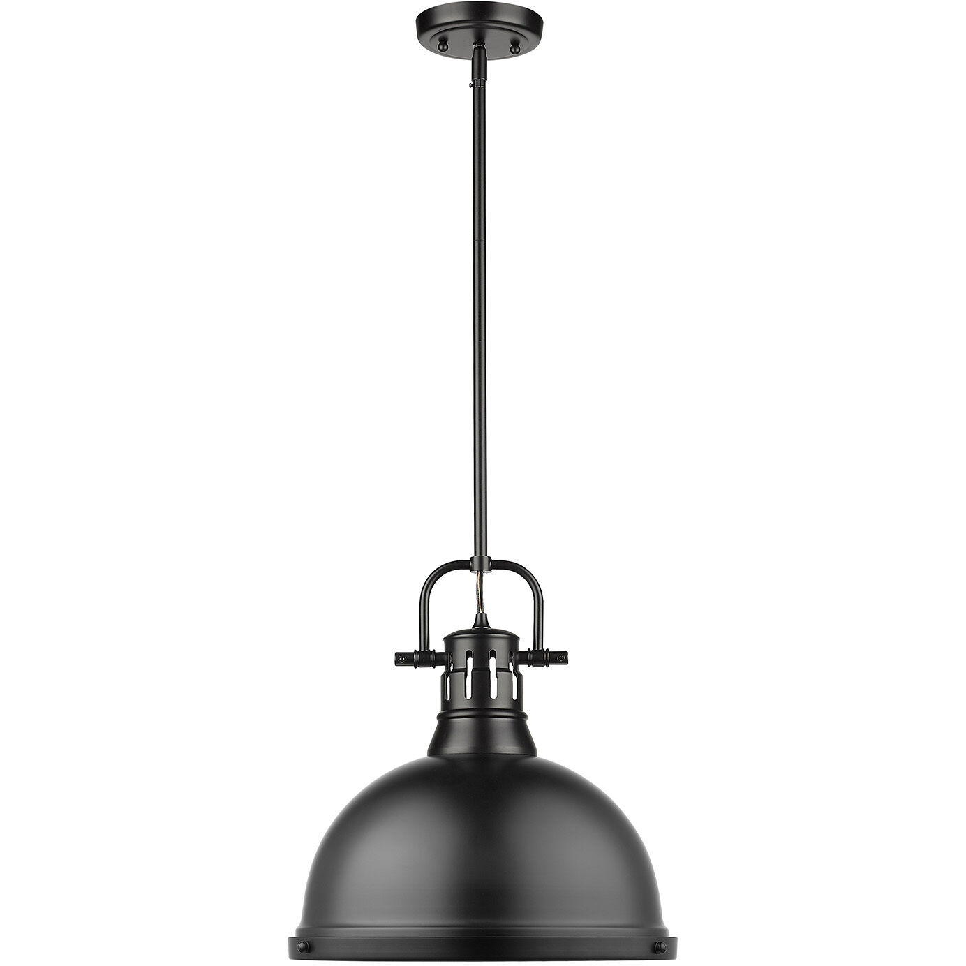 Yep Duncan 1 Light 14 inch Matte Black Pendant Ceiling Light, Large