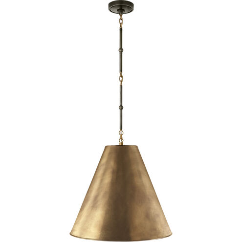 Thomas O'Brien Goodman 1 Light 18 inch Bronze with Antique Brass Hanging Shade Ceiling Light in Hand-Rubbed Antique Brass, Bronze and Hand-Rubbed Antique Brass, Medium