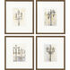 Gates / Light Posts Neutral and Beige and Yellow and Gray Framed Art, The Studio