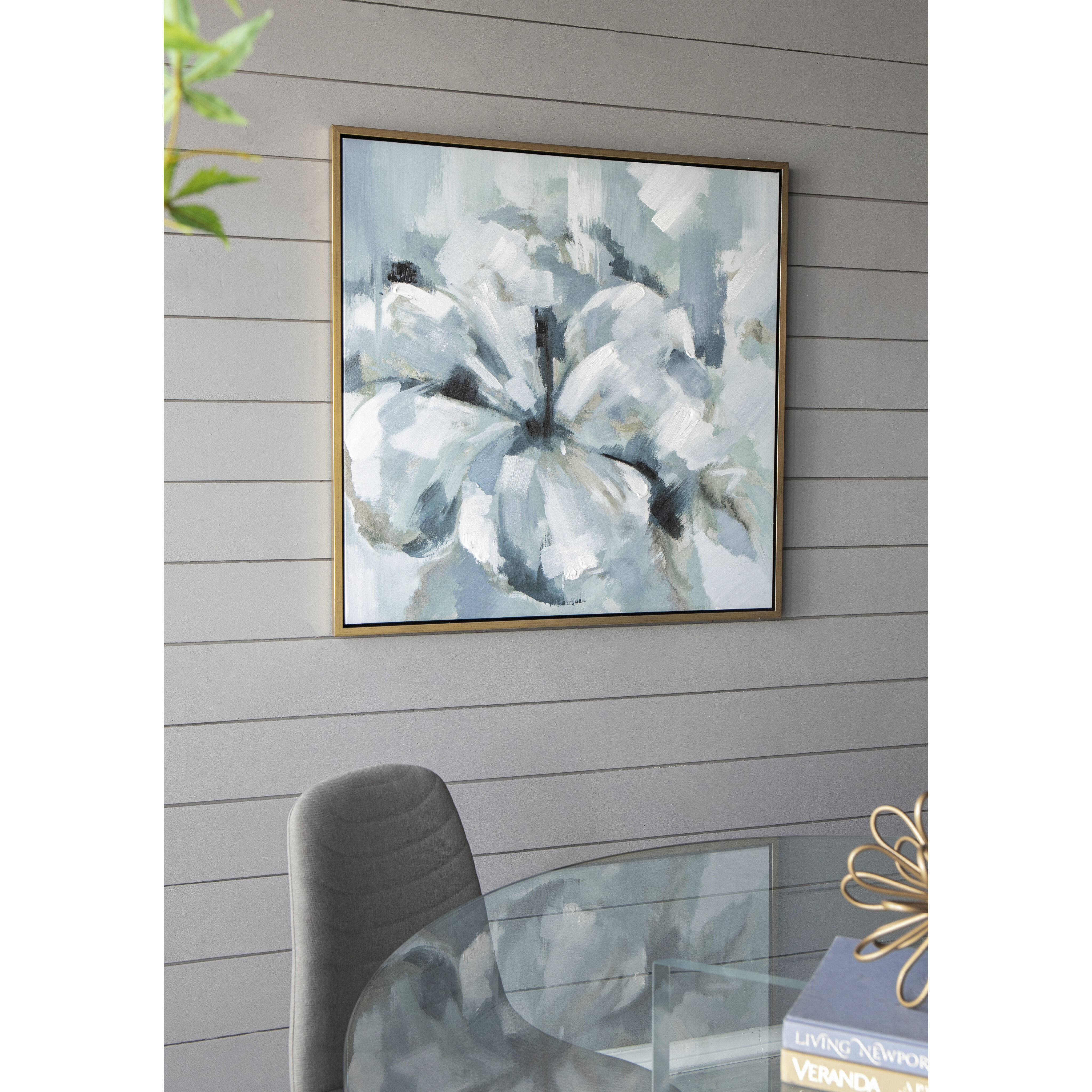 Summer Grey/Blue/Gold Wall Art