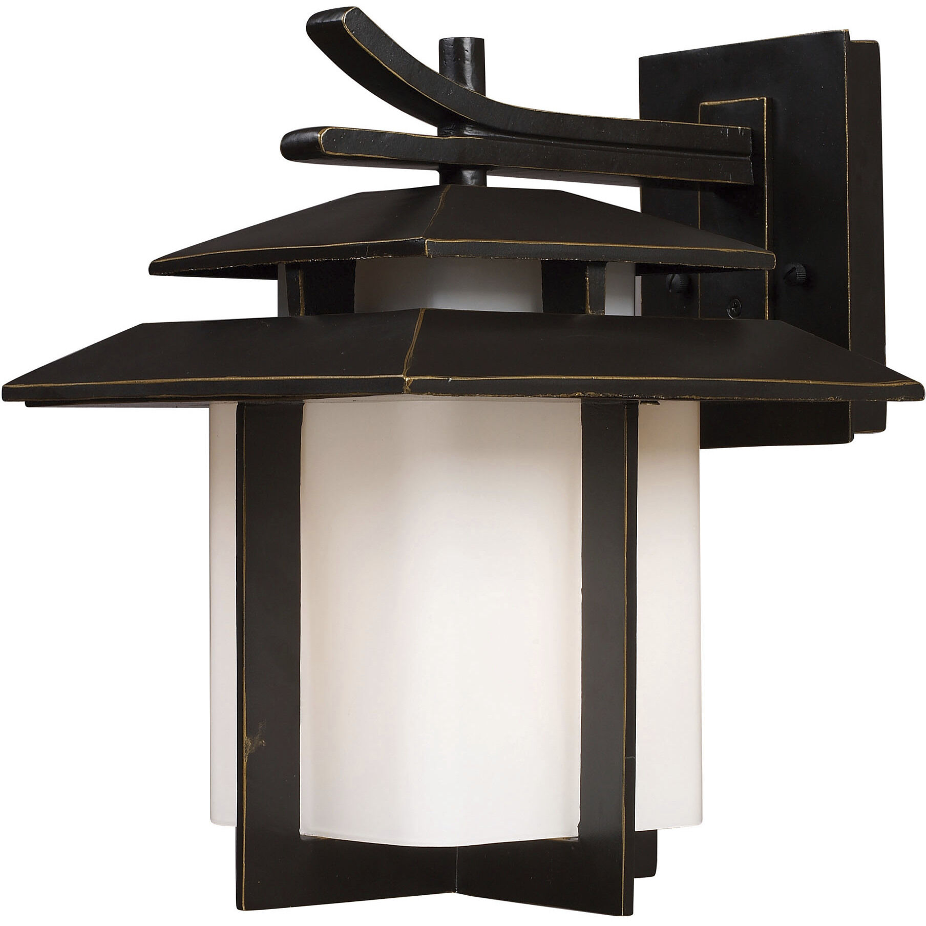 Kanso 1 Light 13 inch Aged Bronze Outdoor Wall Sconce