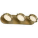 Blanco LED 25.75 inch Vintage Brass Bath Vanity Light Wall Light in Vintage Brass and Alabaster
