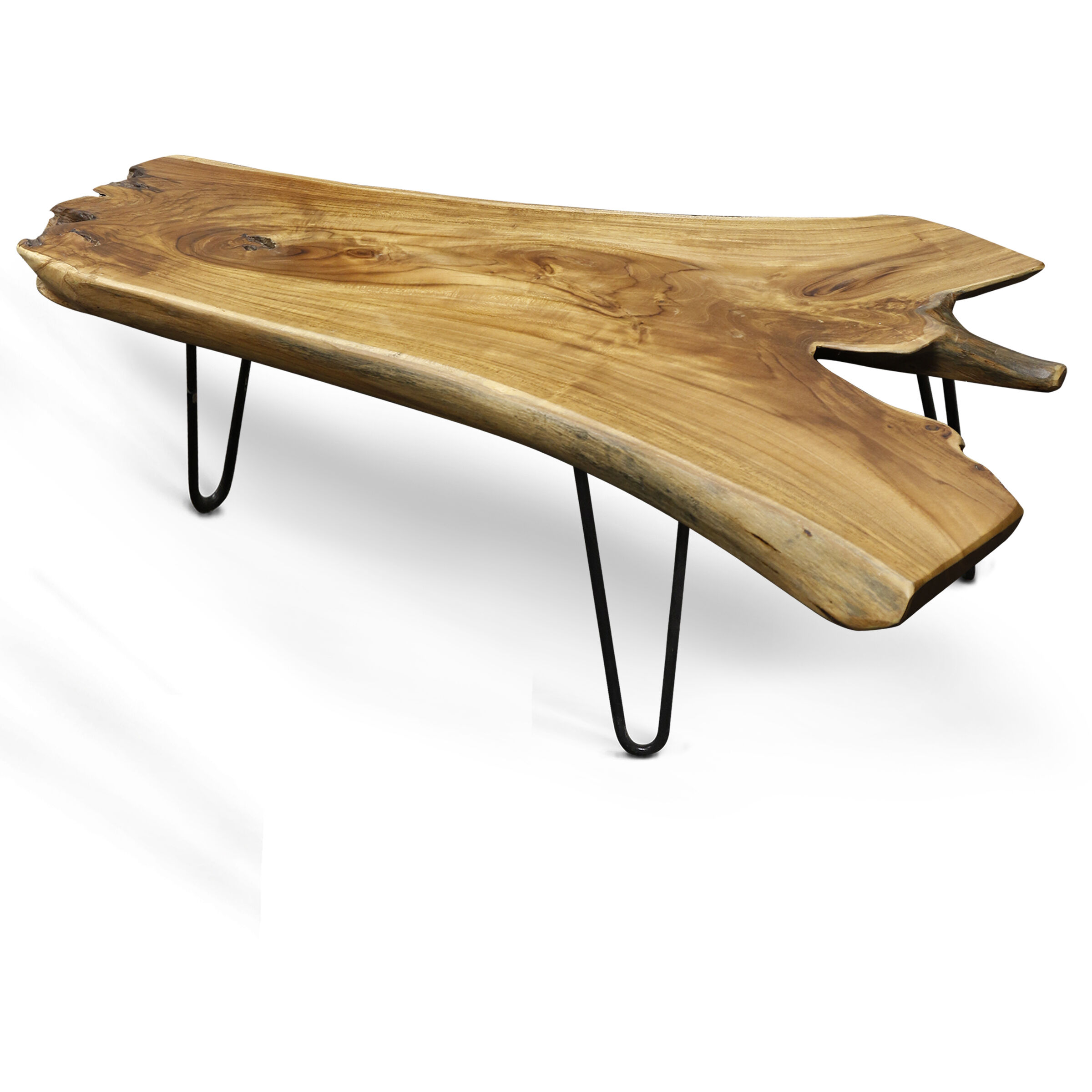 Badang 28 X 24 inch Natural and Black Coffee Table