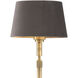 Tryon 57.68 inch 40.00 watt Brushed Brass Floor Lamp Portable Light in Velvet Shade