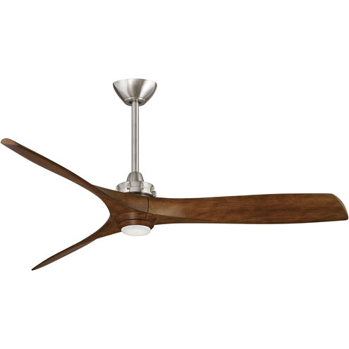 Aviation 60 inch Brushed Nickel/Distressed Koa with Distressed Koa Blades Ceiling Fan