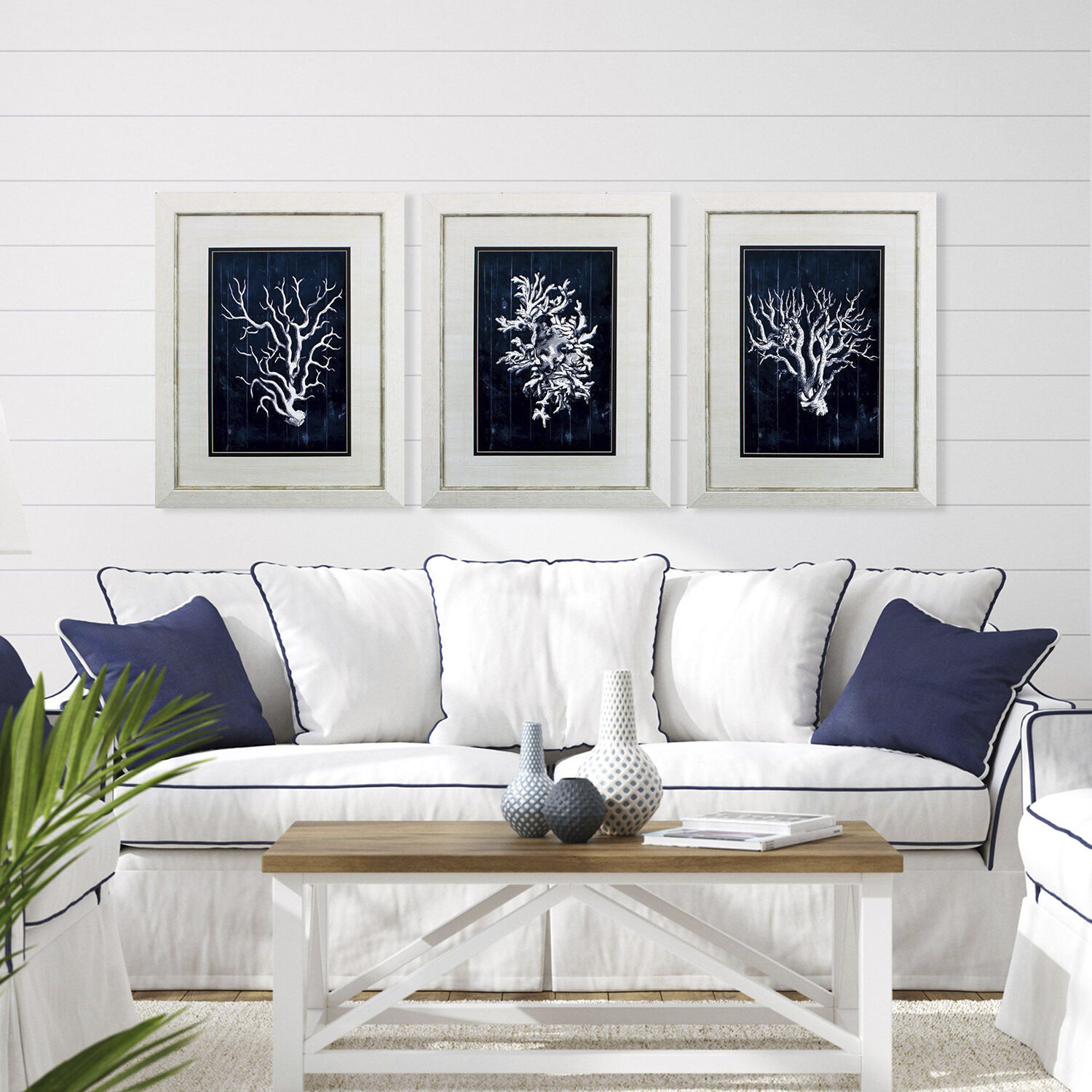 Waterside Blue Framed Art, Propac