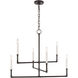 C&M by Chapman & Myers Bayview 6 Light 32.00 inch Chandelier