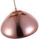 Reflection 1 Light 11 inch Copper Pendant Ceiling Light