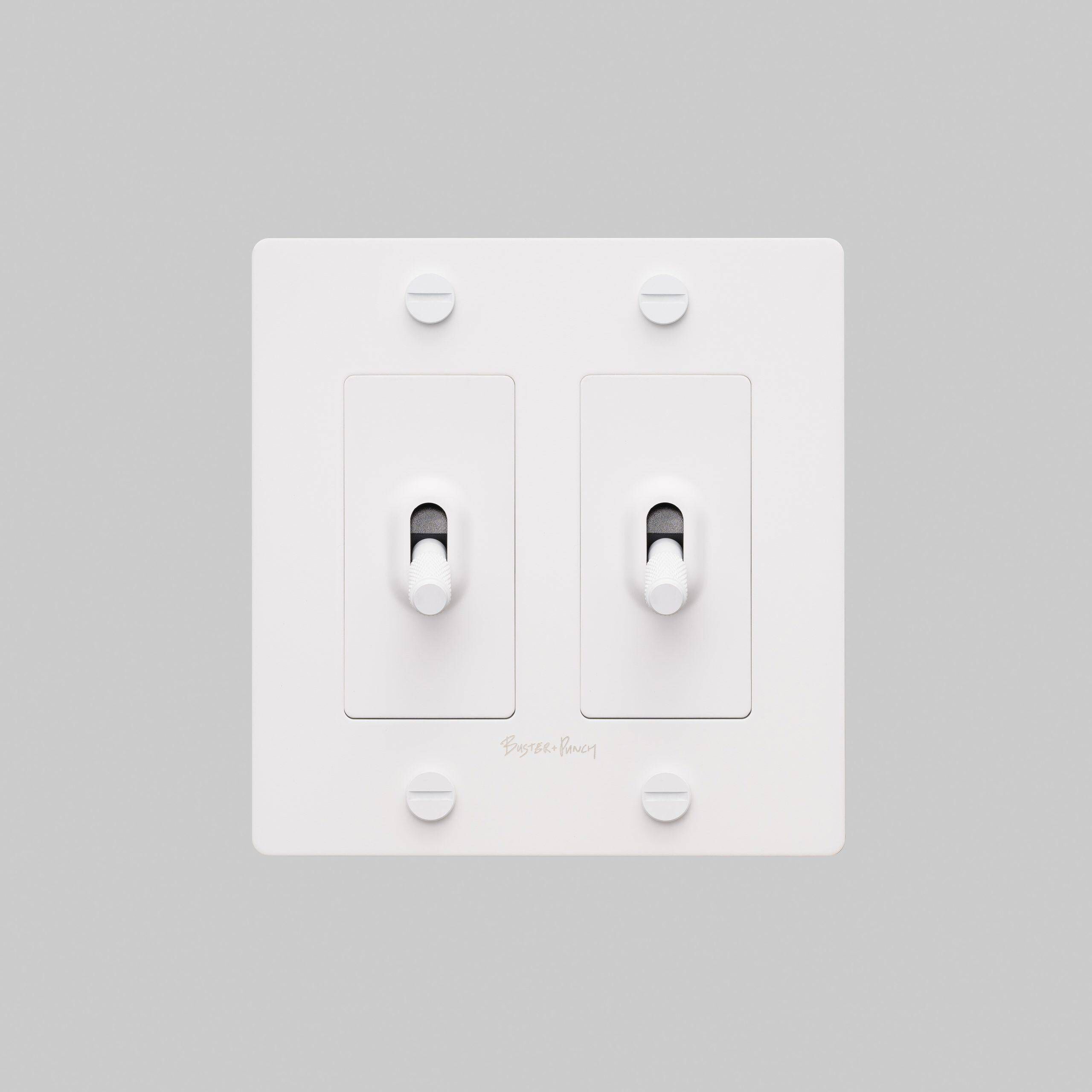 2G Toggle 120-277 White Light Switch