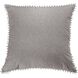 Dawson 24 X 5.5 inch Gray with White Accent Pillow
