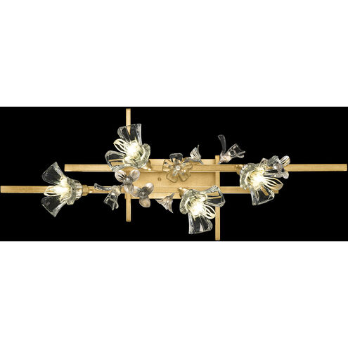Azu 4 Light 37 inch Gold Bath Bar Wall Light