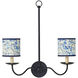 Marble Blue Lace 5 inch Drum Chandelier Shade