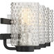Colt 4 Light 32 inch Matte Black with Satin Nickel Vanity Light Wall Light