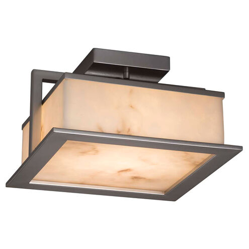 Lumenaria LED 12 inch Dark Bronze Flush Mount Ceiling Light