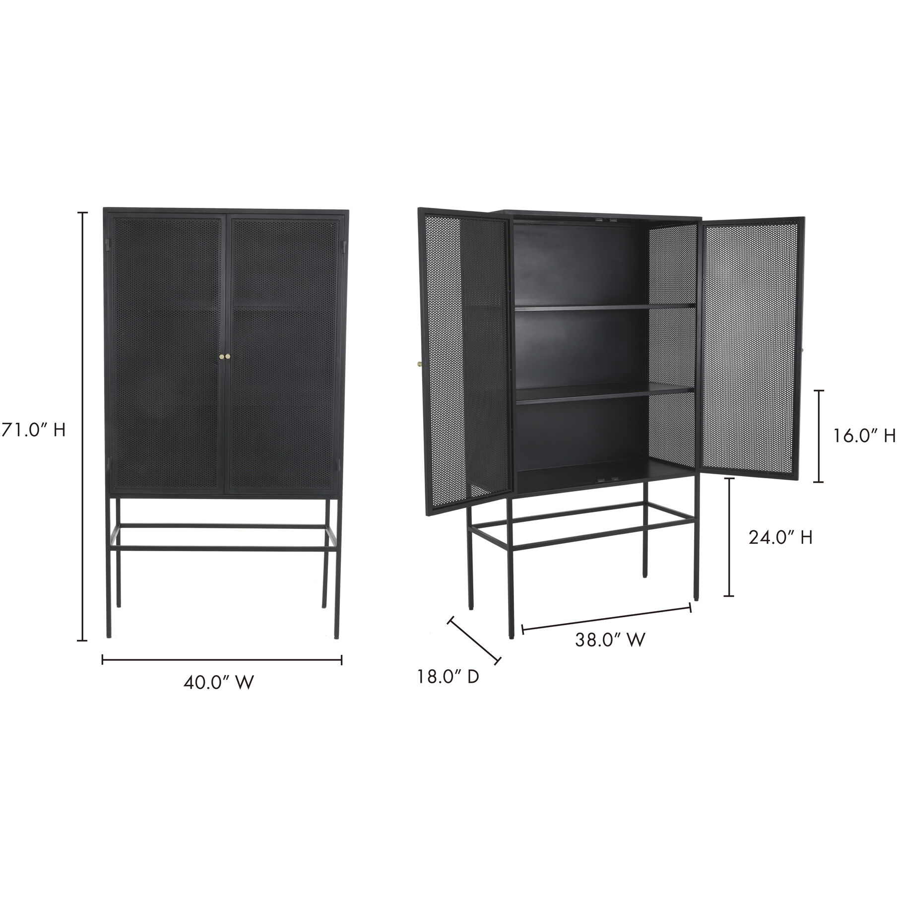 Isandros Black Cabinet