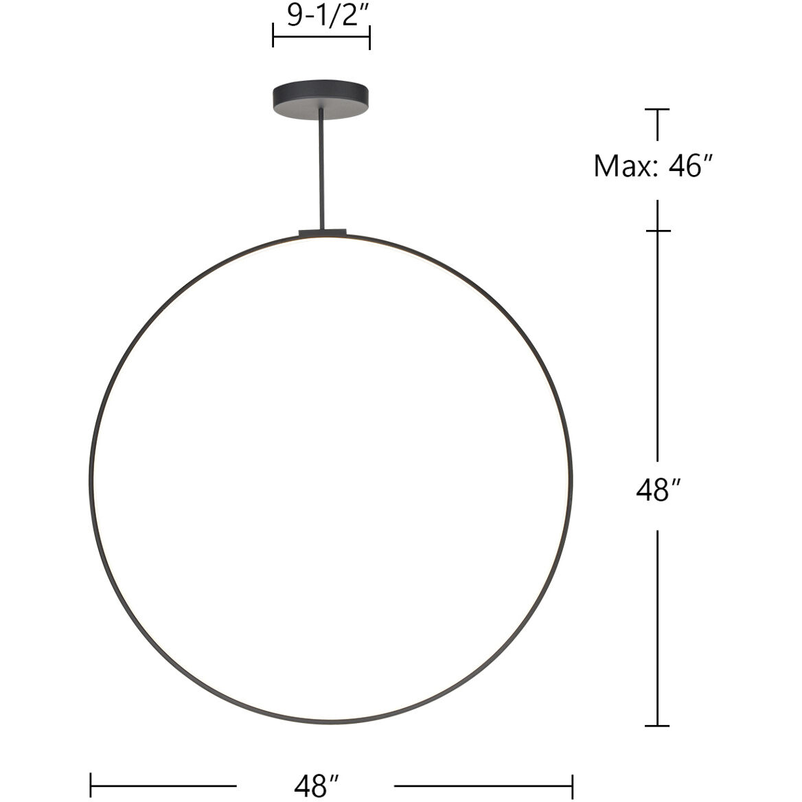 Cirque Pendant Ceiling Light in White