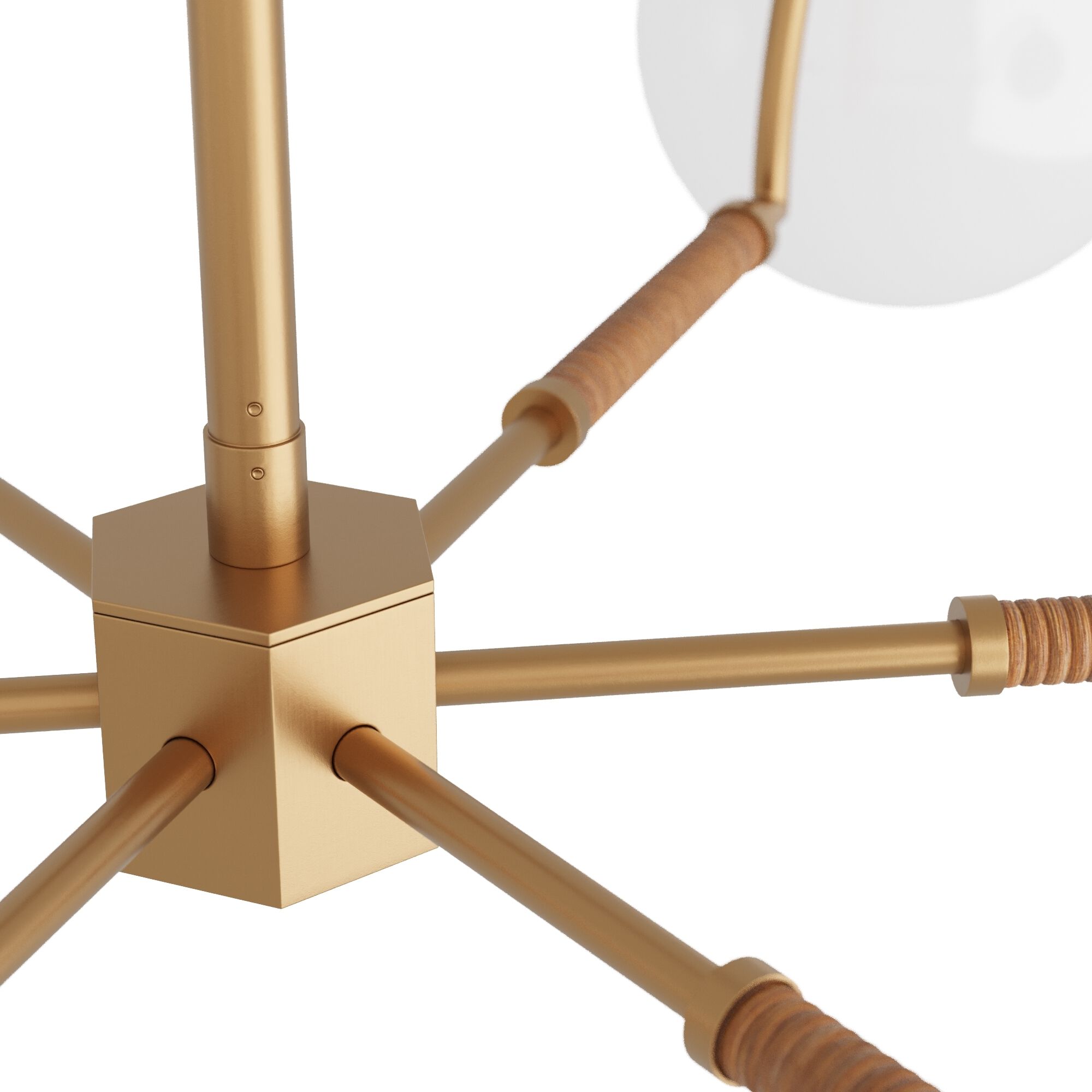 Tricia 6 Light 42.5 inch Antique Brass Chandelier Ceiling Light