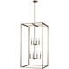 Moffet Street 8 Light 23.5 inch Satin Brass Foyer Pendant Ceiling Light, Extra Large