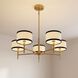 Vintage 5 Light 30 inch Natural Brass Chandelier Ceiling Light