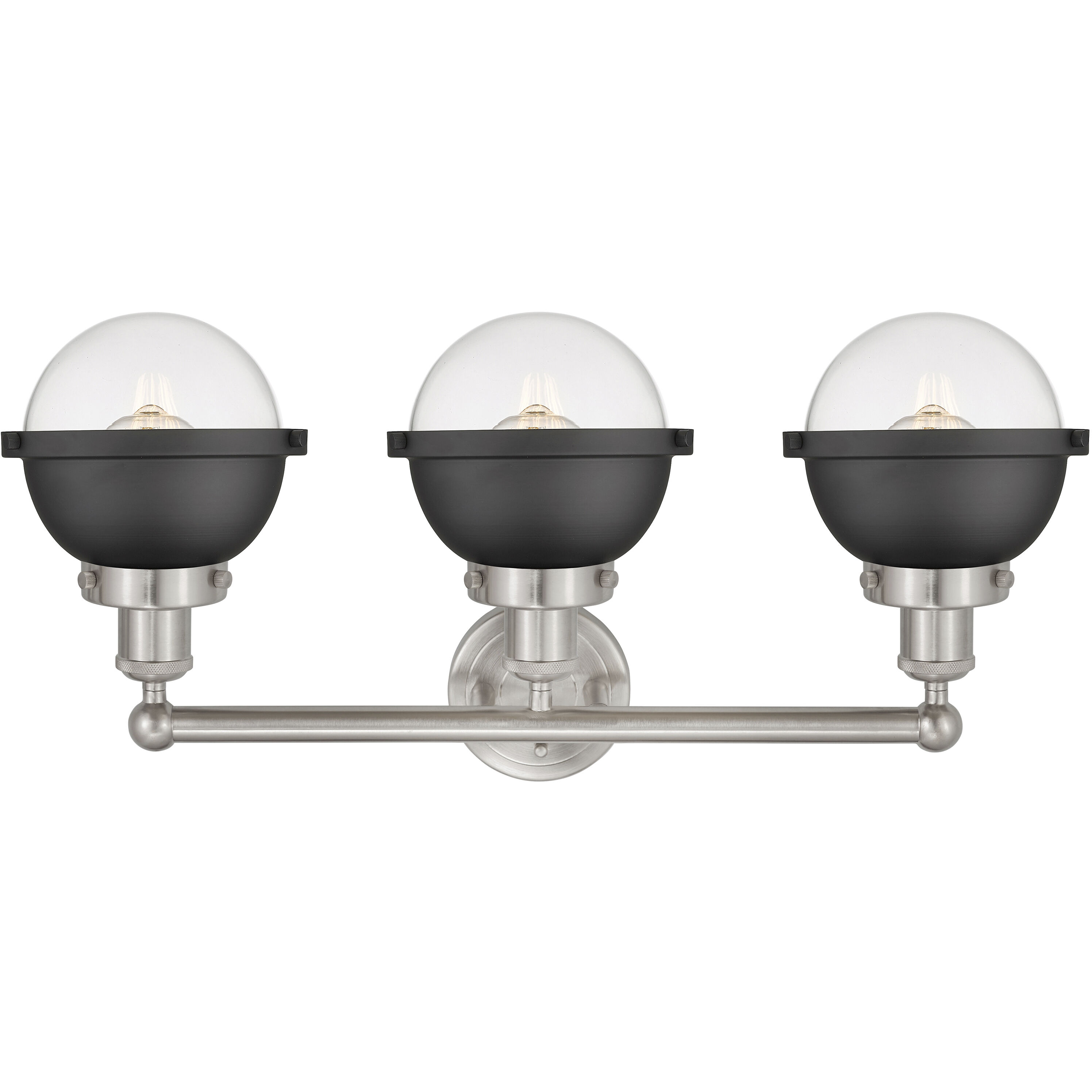 Hampden 3 Light 25.25 inch Brushed Satin Nickel Bath Vanity Light Wall Light