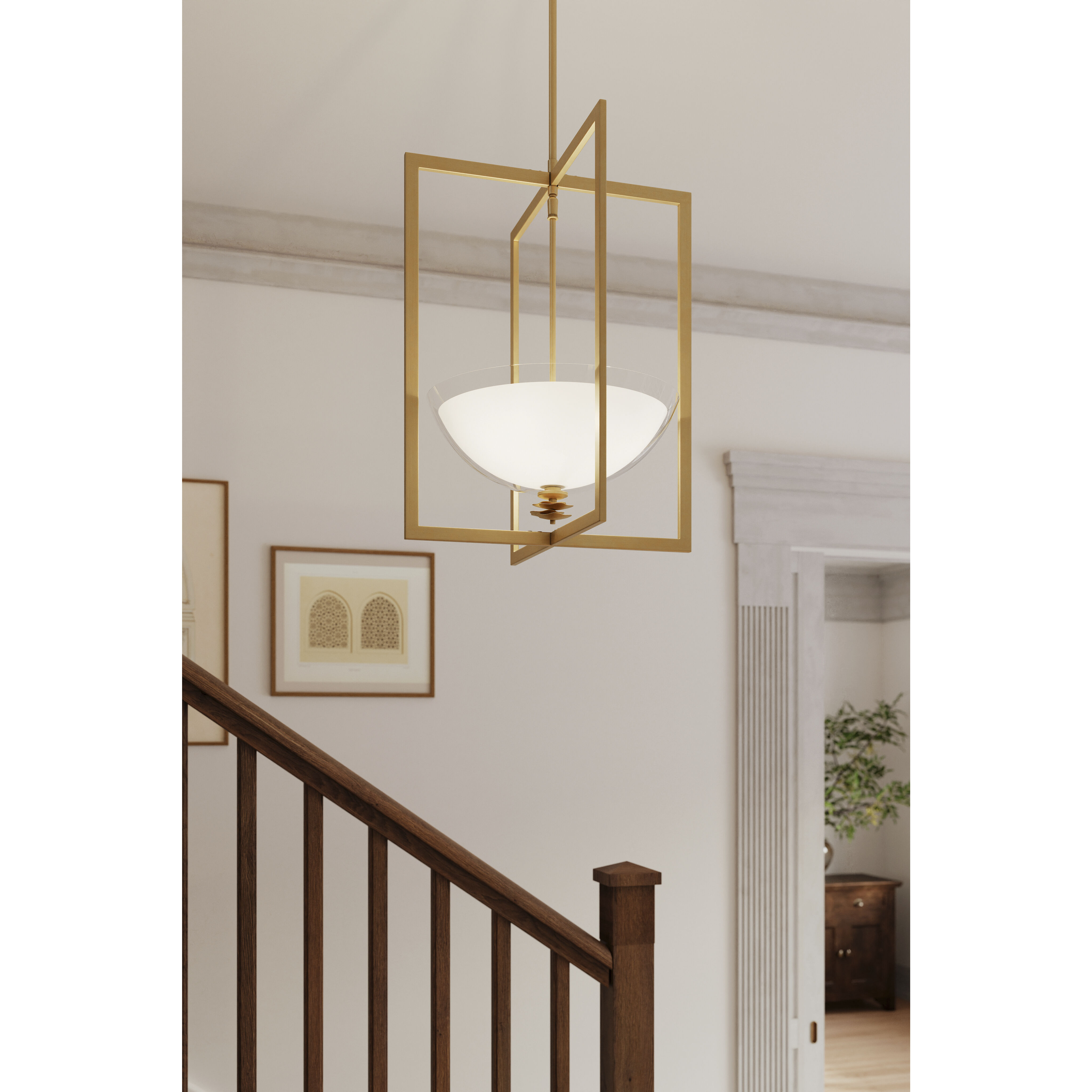 Elowen 3 Light 18 inch Legacy Brass Pendant Ceiling Light