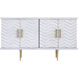 Brendle Whitewash with Gold Credenza