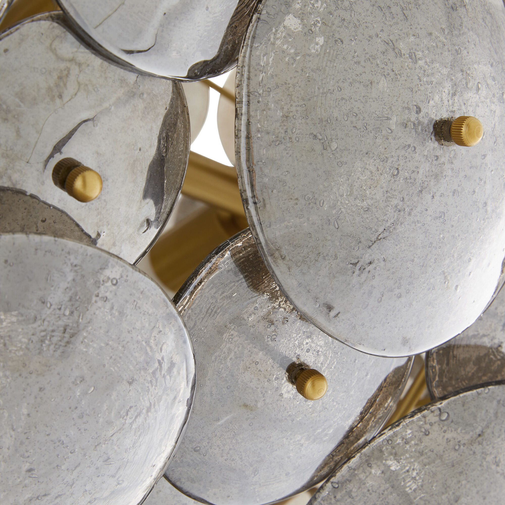 Nebula 8 Light 42 inch Smoke Luster and Antique Brass Chandelier Ceiling Light