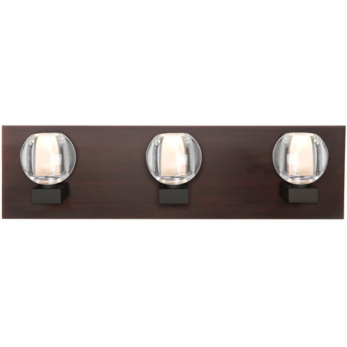 Boca 3 Light Bronze Vanity Light Wall Light