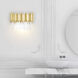 Deco 3 Light 17 inch Medallion Gold Vanity Light Wall Light