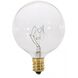 Lumos Incandescent G16 1/2 Candelabra E12 25 watt 120V 2700K Light Bulb