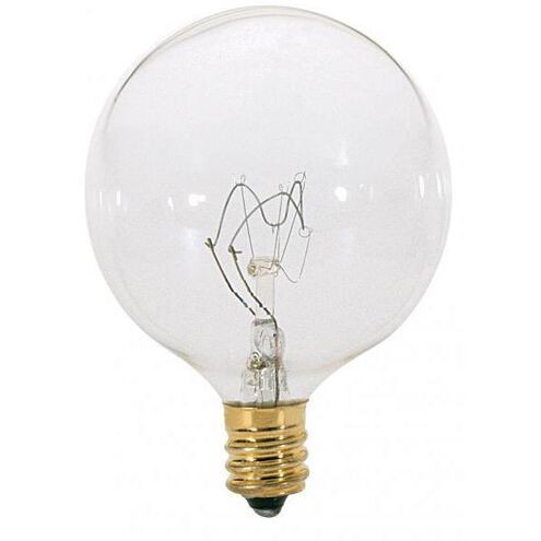 Lumos Incandescent G16 1/2 Candelabra E12 25 watt 120V 2700K Light Bulb