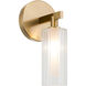 Kristof Wall Sconce Wall Light in Aged Gold Brass