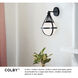 Colby 1 Light 9.25 inch Lacquered Brass Sconce Wall Light