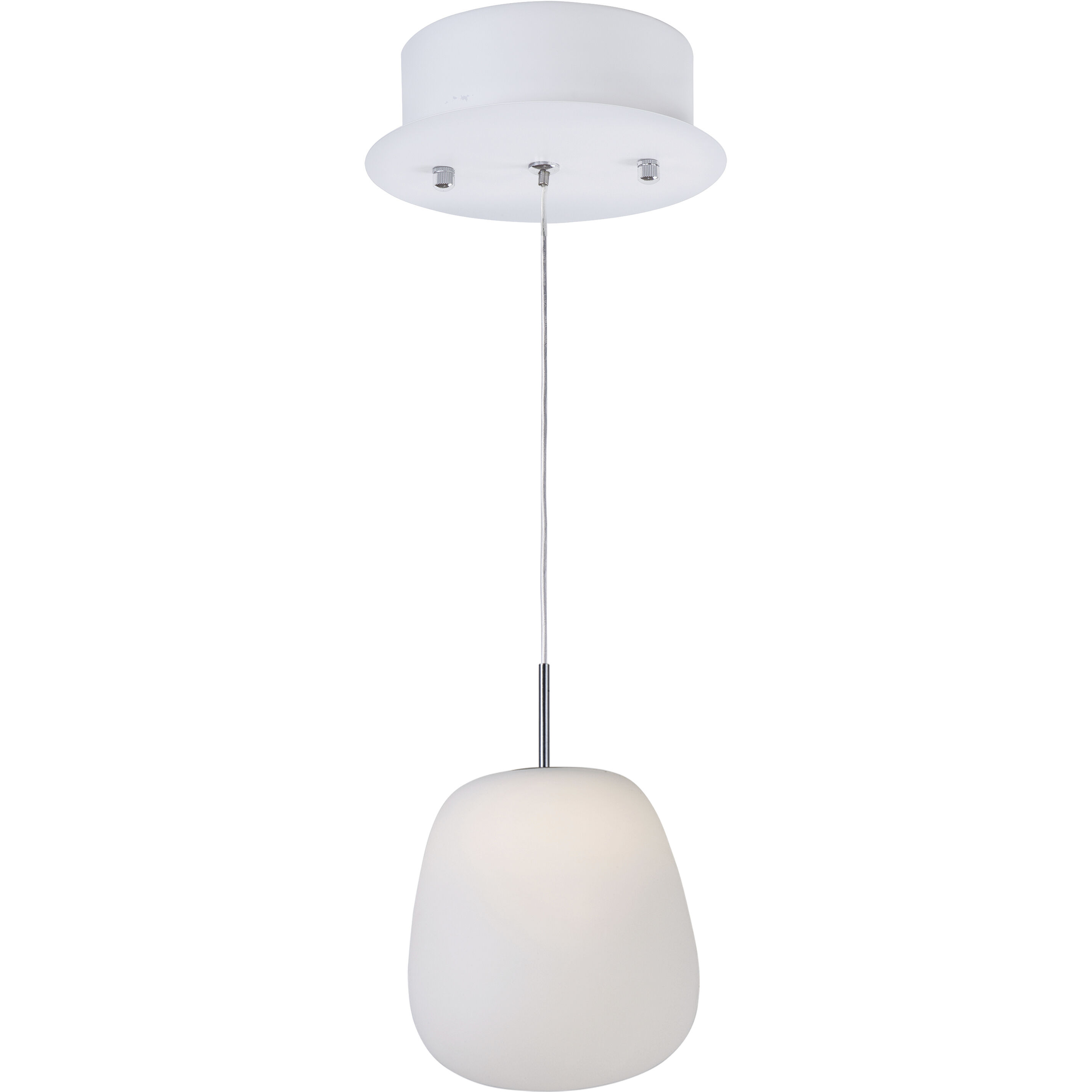 Puffs LED 6.25 inch White Single Pendant Ceiling Light