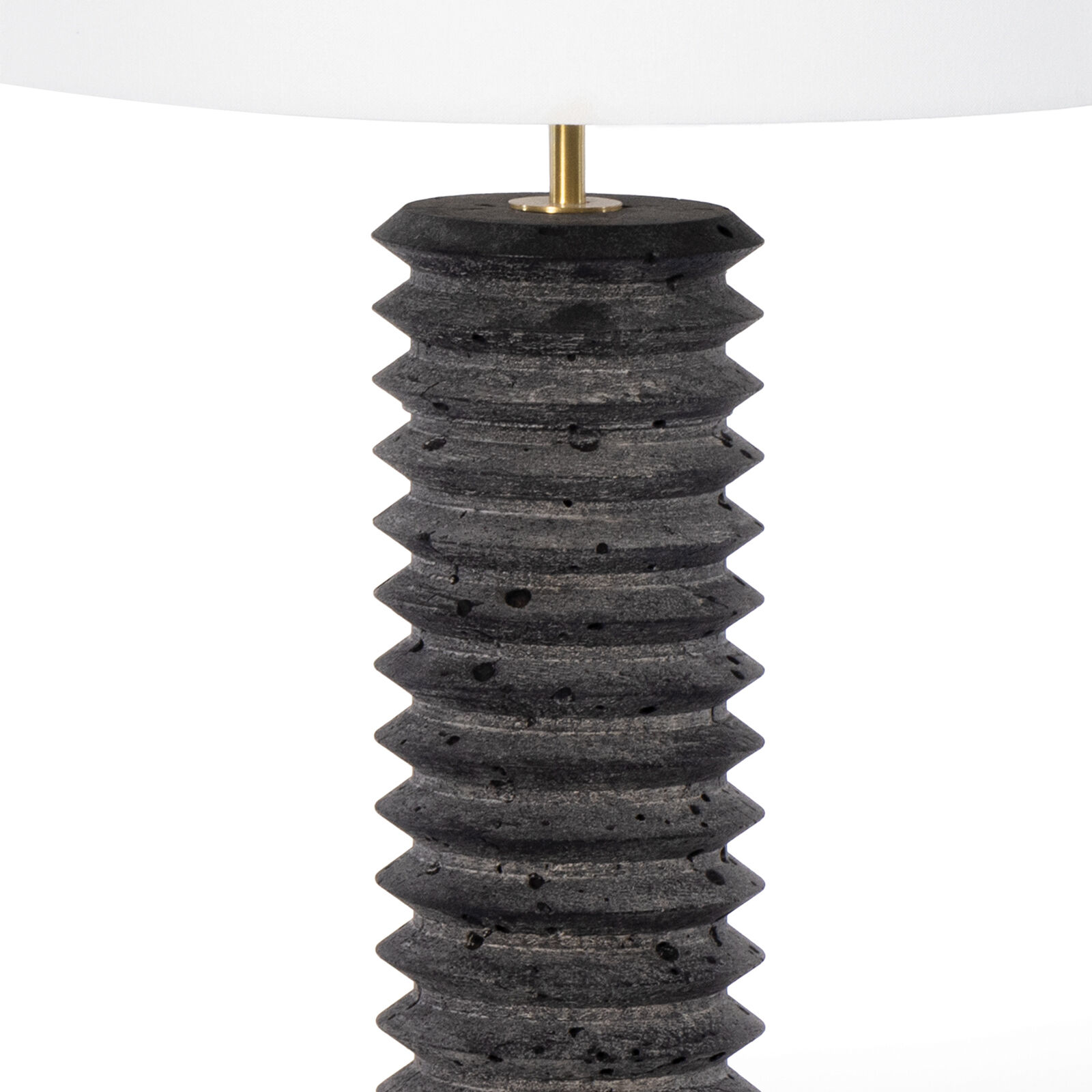 Noir 27 inch 150.00 watt Natural Stone Table Lamp Portable Light, Column
