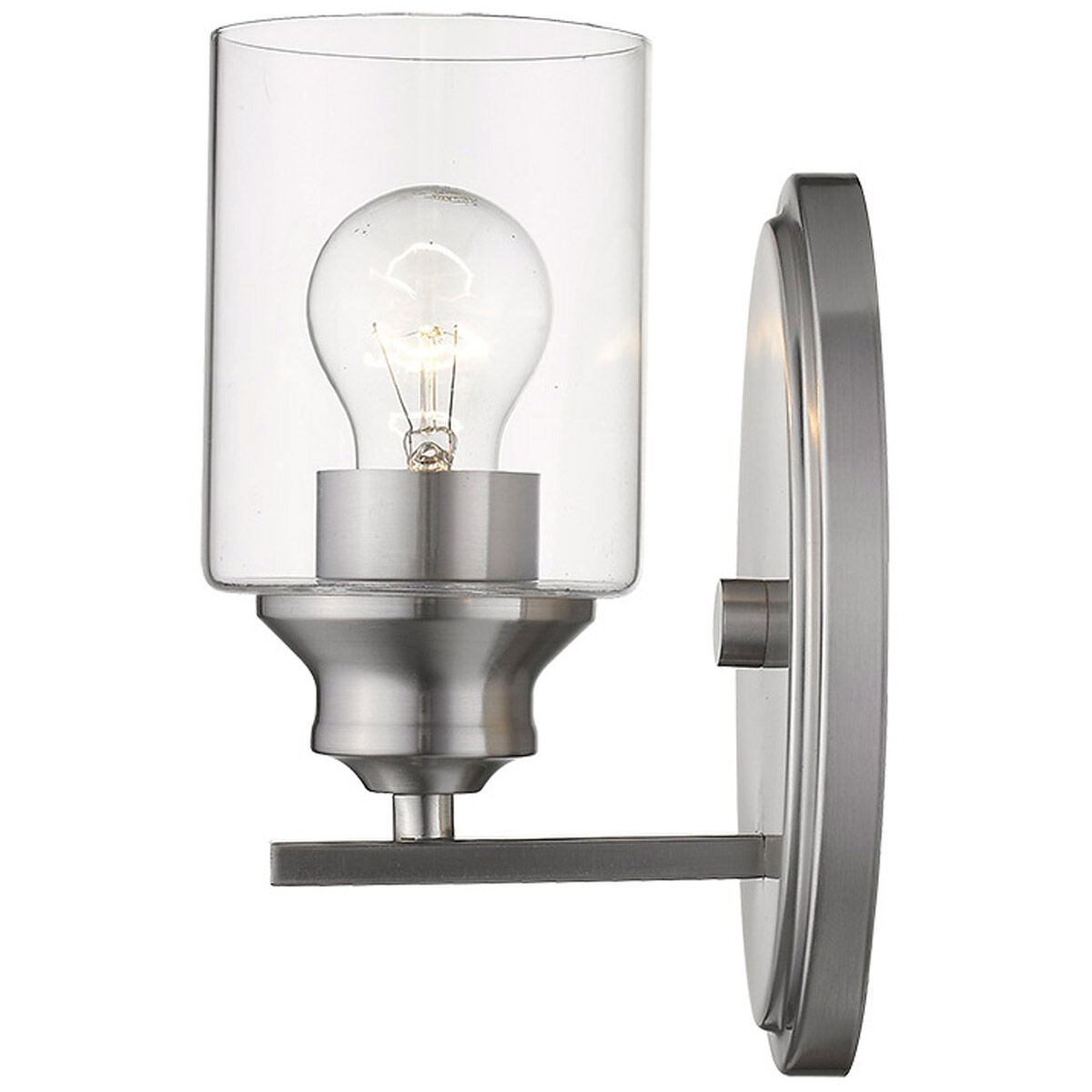 Gemma 1 Light 5 inch Satin Nickel Sconce Wall Light